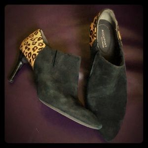 🔥Rockport TotalMotion Leopard Ankle Boots - 8.5M
